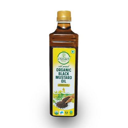 Organic Black Mustard Oil 1Ltr image 0