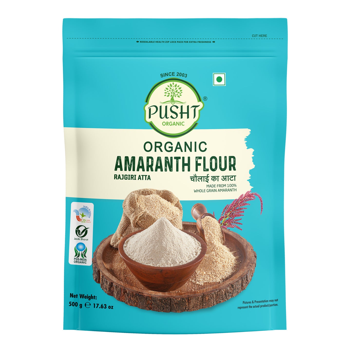 Pusht Organic Amaranth Flour 500 Gm
