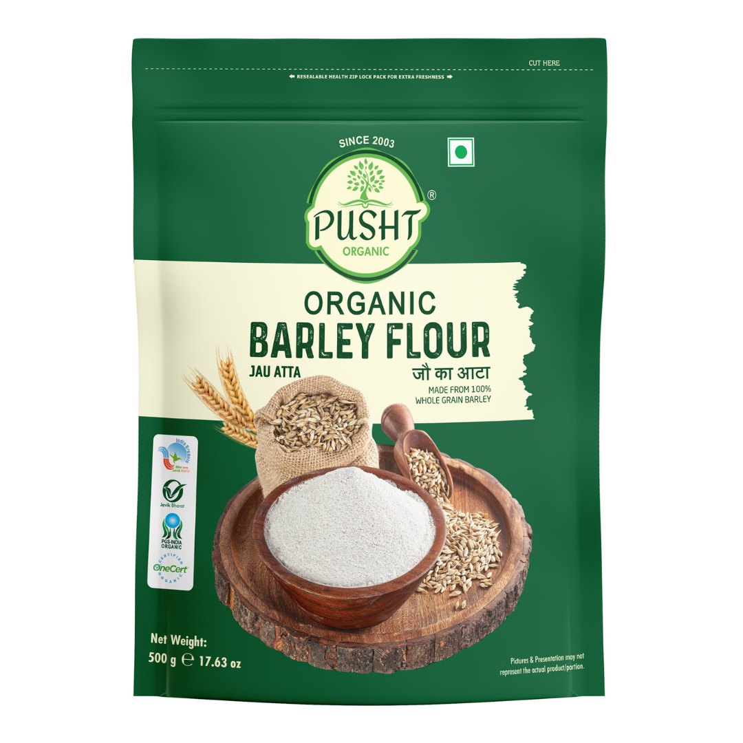 Pusht Organic Barley Flour 500 Gm