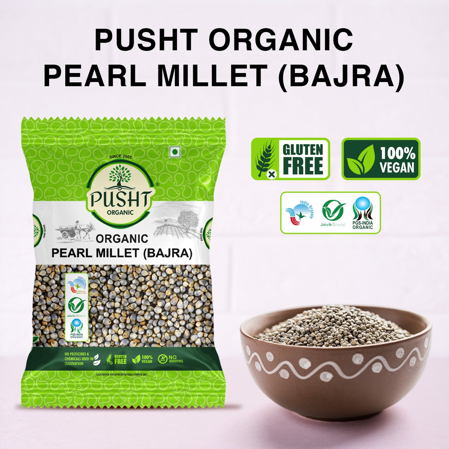 Organic Pearl Millet (Bajra) - 1kg