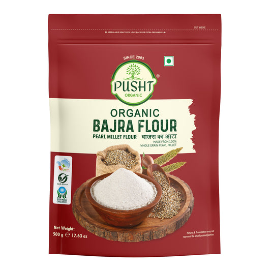 Organic Pearl Millet Flour, Bajra Ka Atta 500G