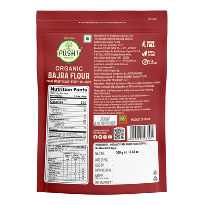 Organic Pearl Millet Flour, Bajra Ka Atta 500G