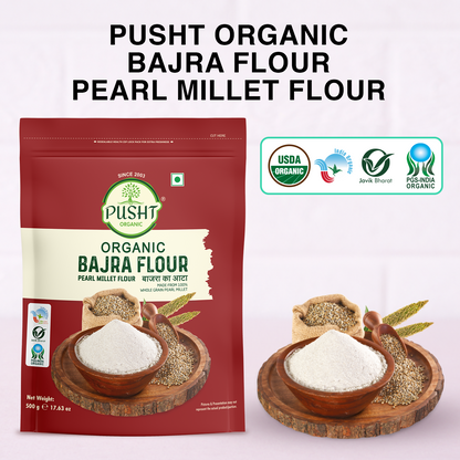 Organic Pearl Millet Flour, Bajra Ka Atta 500G