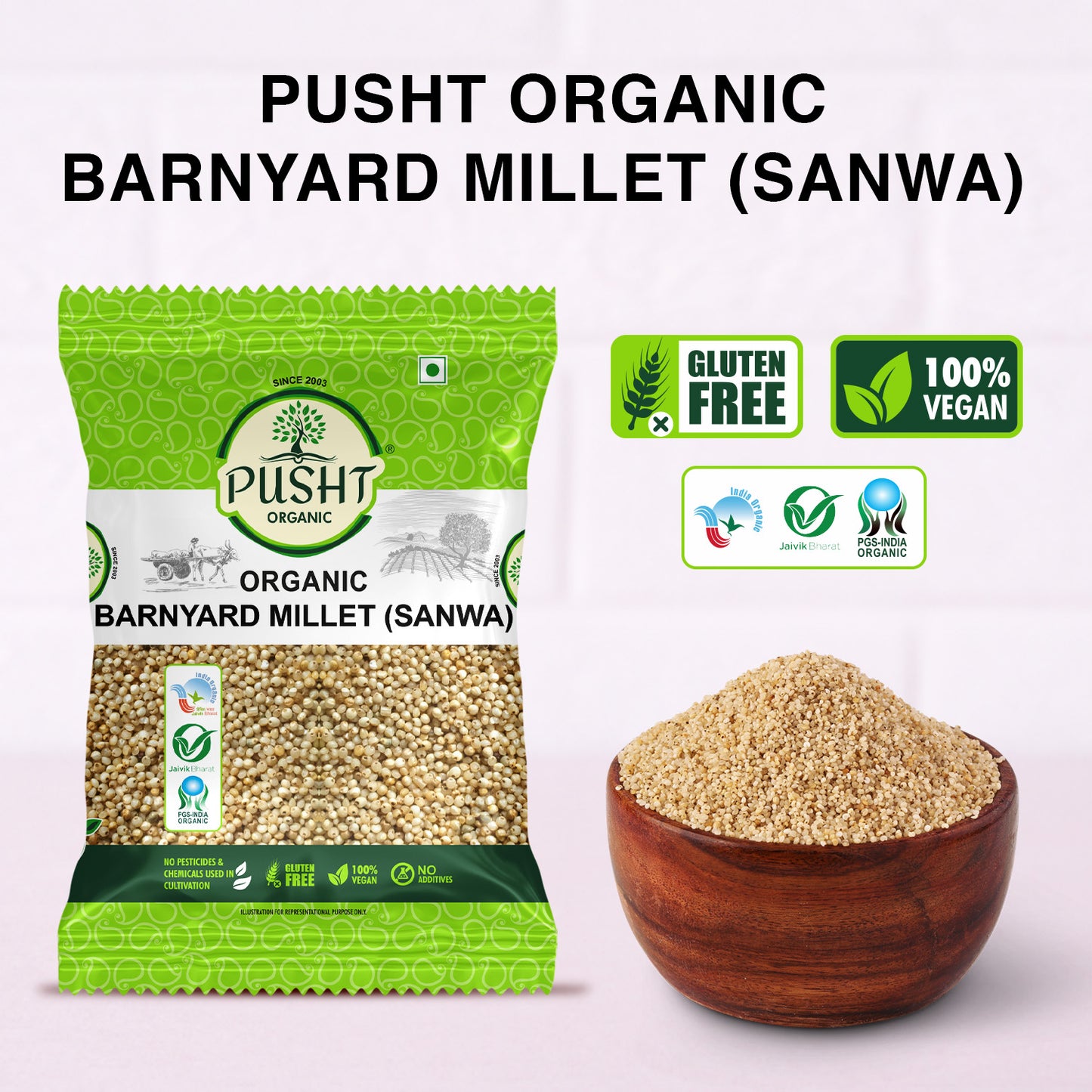 Organic Barnyard Millet (Sanwa) - 1kg