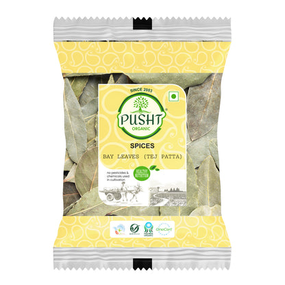 Pusht Organic Bay Leaves (Tej Patta) 25Gm