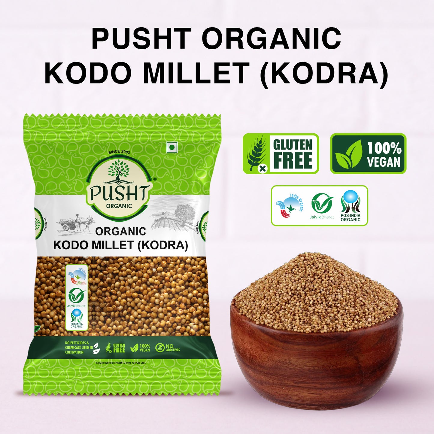 Organic Kodo Millet (Kodra) - 1kg