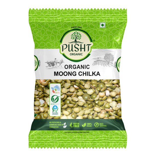 Organic Moong Chilka Dal (Split Green Gram)