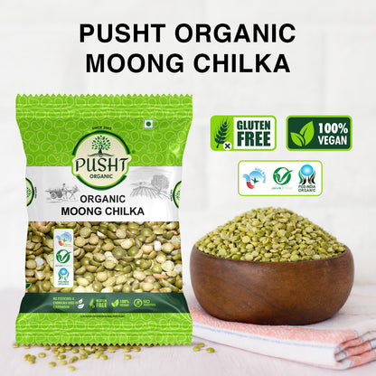 Organic Moong Chilka Dal (Split Green Gram)