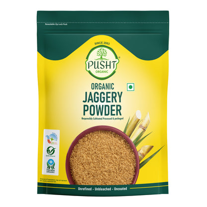Pusht Organic Jaggery Powder | Gur | 500G