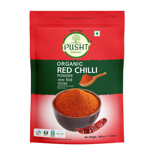 Pusht Organic Red Chilli Powder 200gm