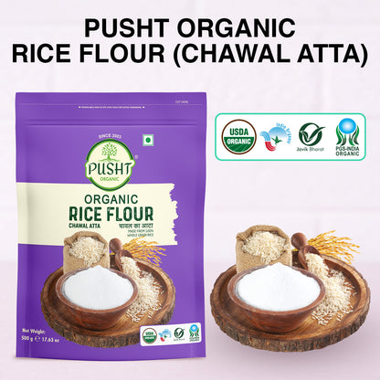 Pusht Organic Rice Flour 500 Gm