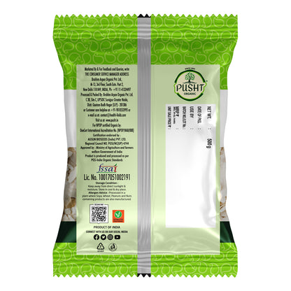 Pusht Organic White Rice Poha 400G X 3Pcs