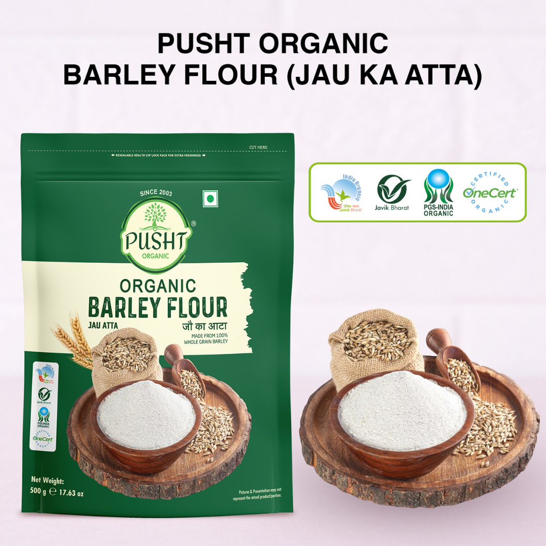 Pusht Organic Barley Flour 500 Gm
