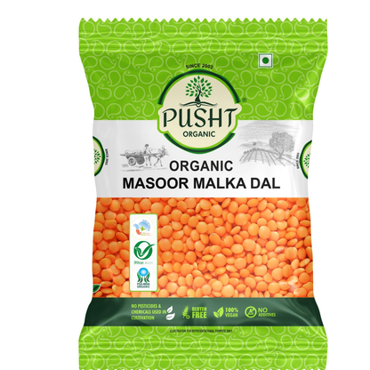 Pusht Organic Masoor Malka Dal 1Kg