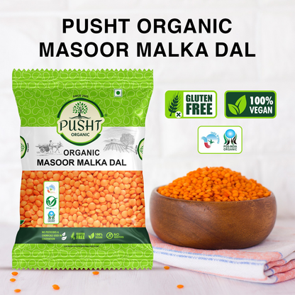 Organic Malka Masoor Dal (Red Lentils)