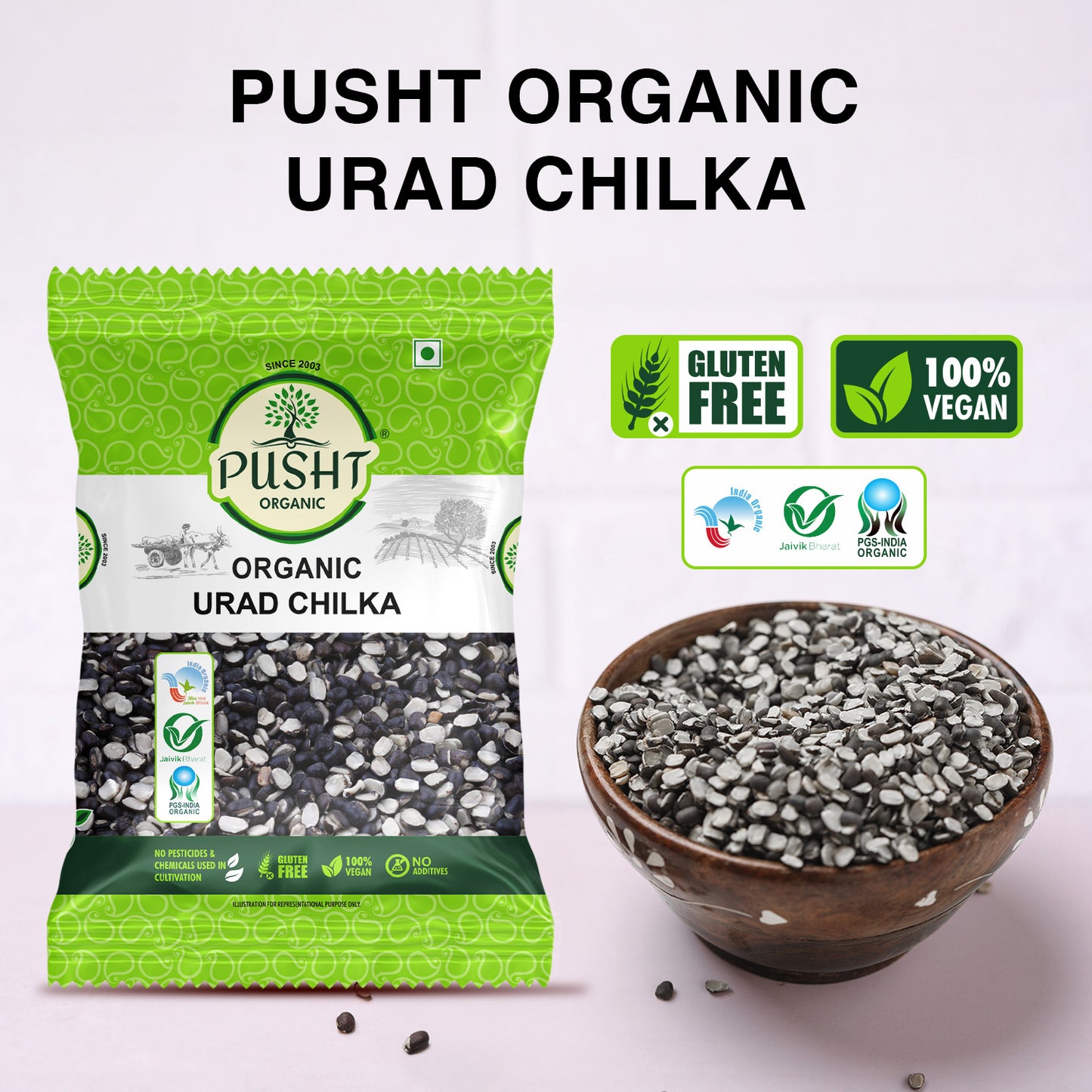 Organic Urad Chilka Dal