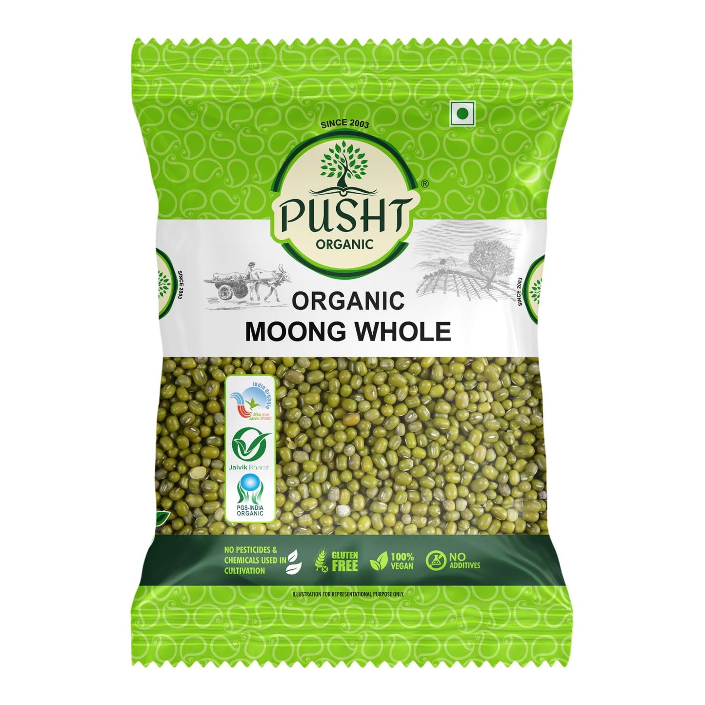 Organic Moong Dal Whole | Green Gram Dal
