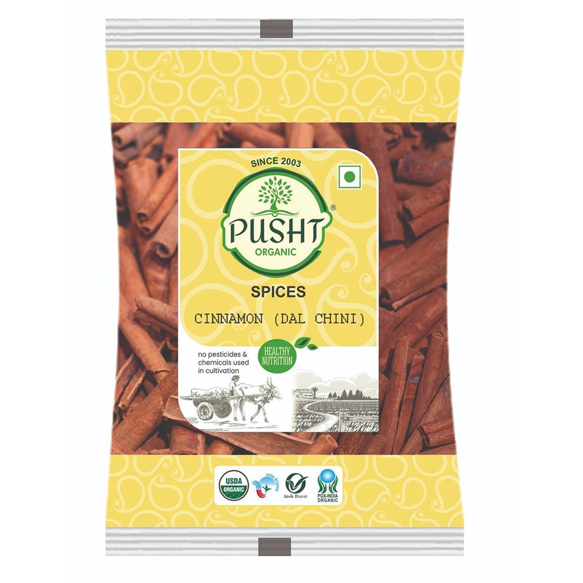 Organic Dal Chini (Cinnamon Stick) - 50Gm