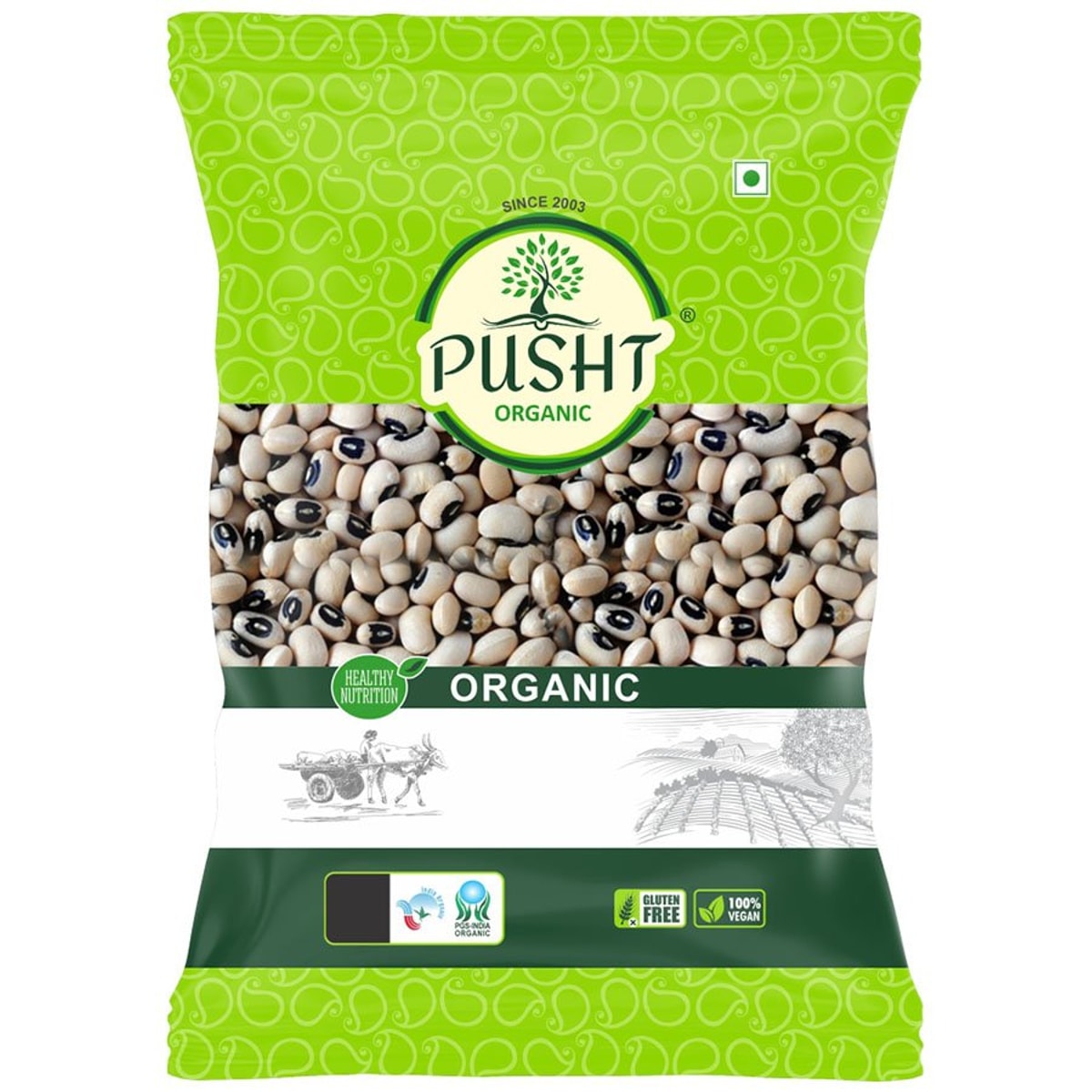 Organic Lobia (Black-Eyed Beans)