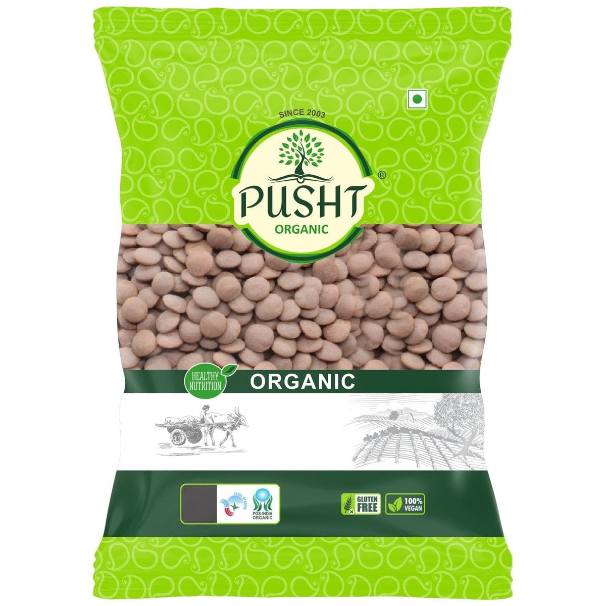 Organic Masoor Dal (Black Masoor Dal)