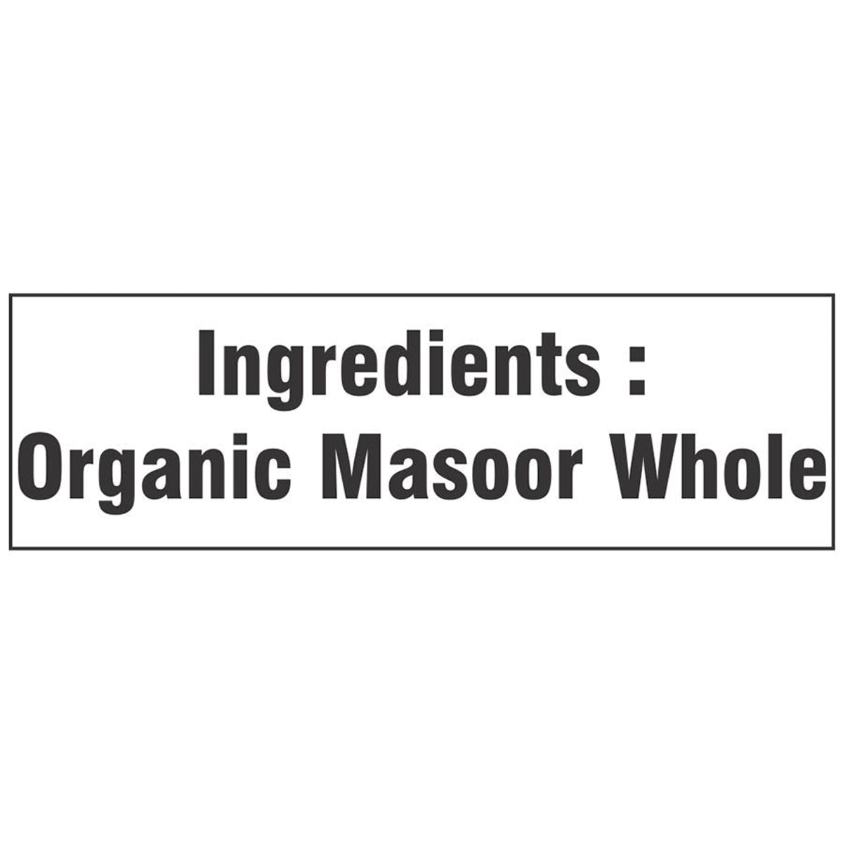Organic Masoor Dal (Black Masoor Dal)