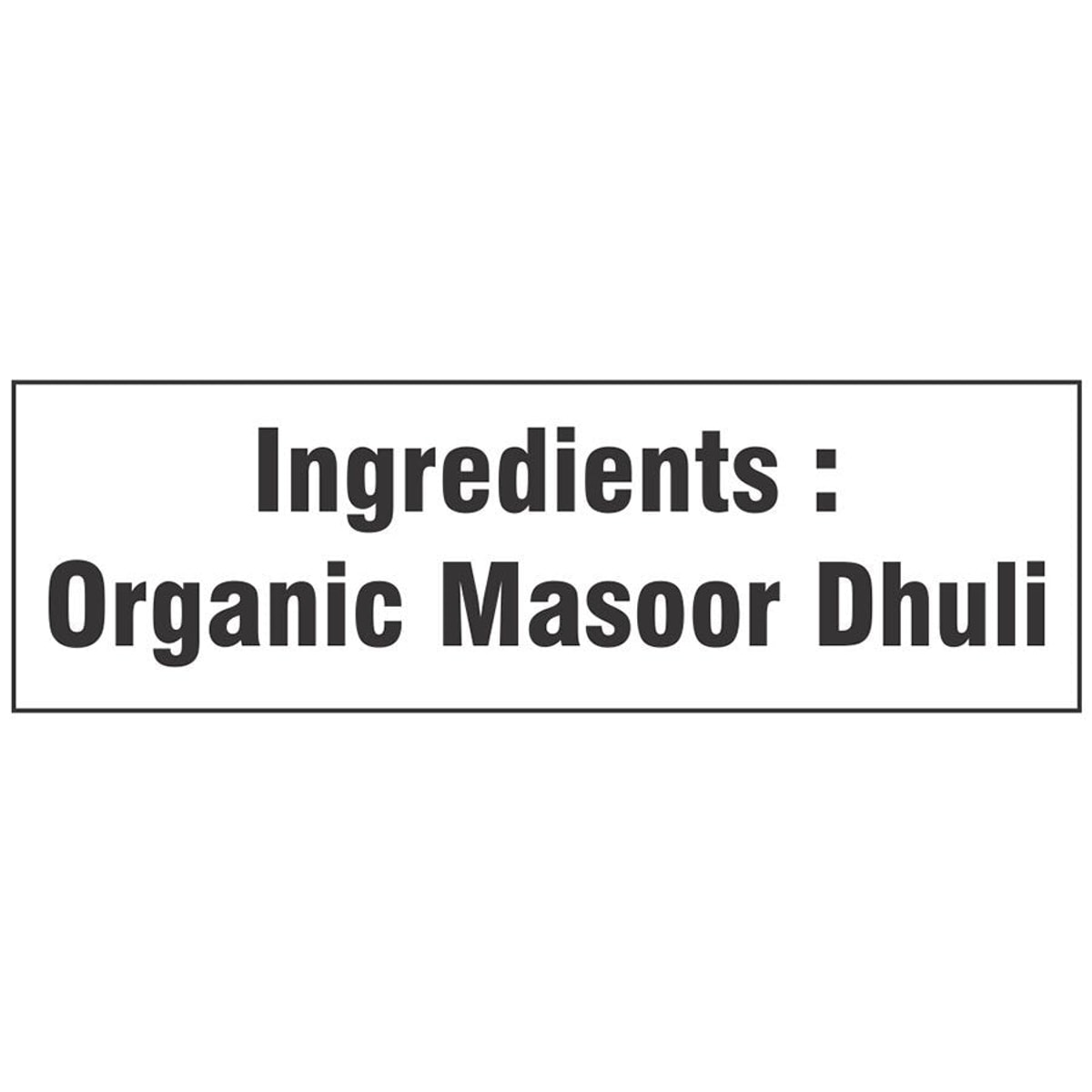 Organic Masoor Dhuli Dal