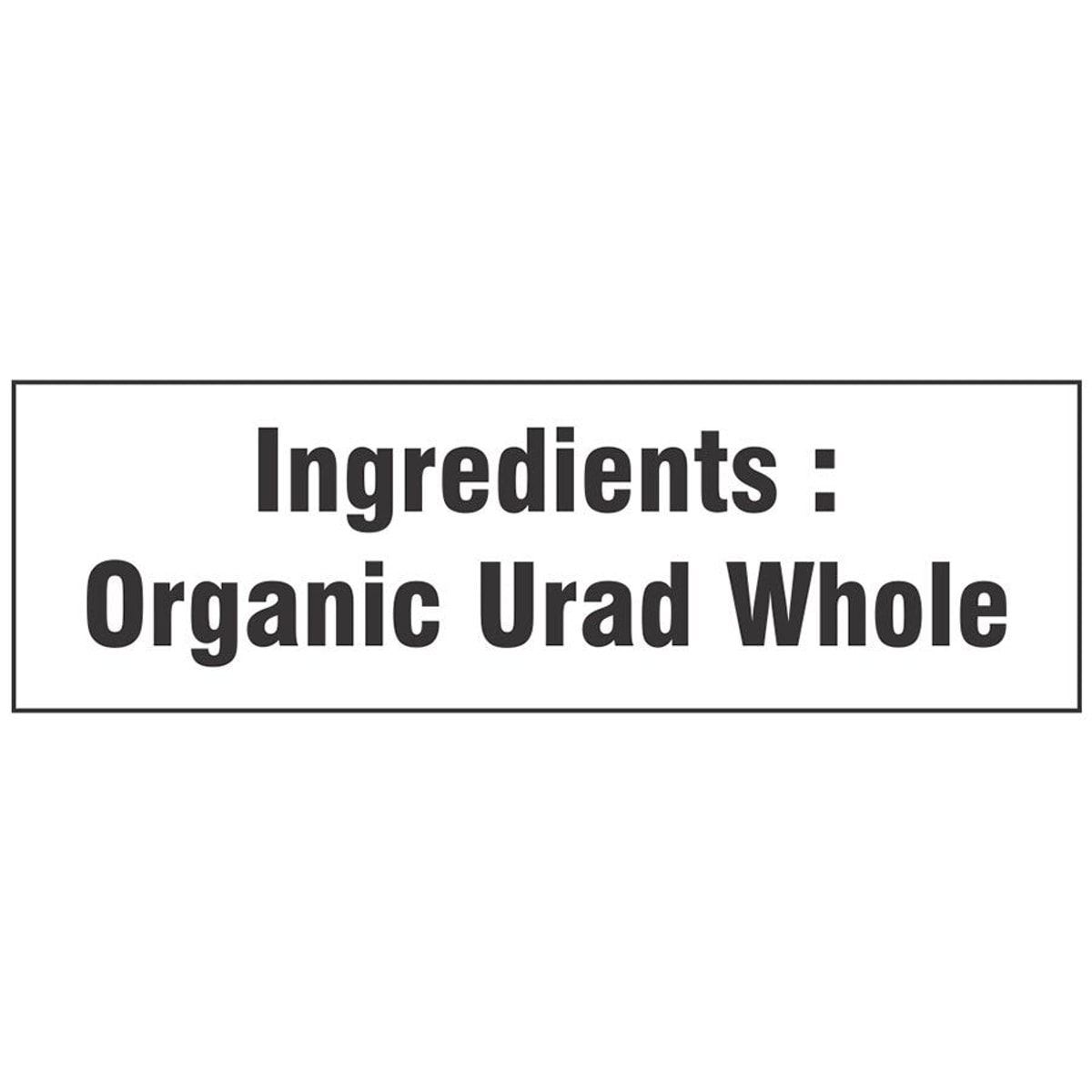 Organic Urad Dal Whole (Black Gram)