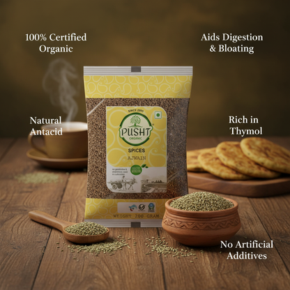 Pusht Organic Ajwain - Benefit Image