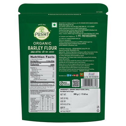 Pusht Organic Barley Flour 500 Gm