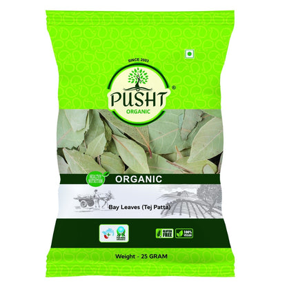 Pusht Organic Bay Leaves (Tej Patta) 25Gm