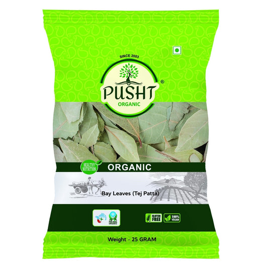 Pusht Organic Bay Leaves (Tej Patta) 25Gm
