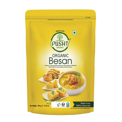 Pusht Organic Besan 500Gm