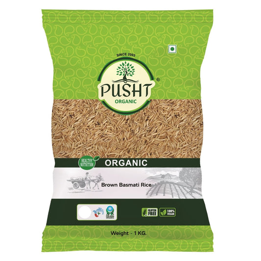 Pusht Organic Brown Basmati Rice 1Kg