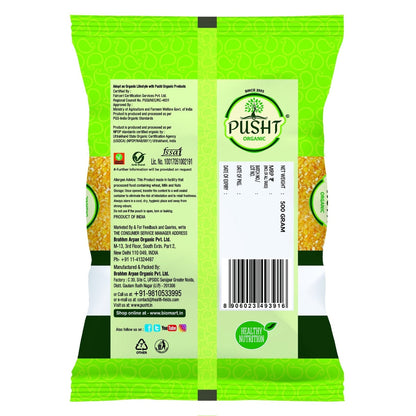 Pusht Organic Corn (Makka) Dalia 500 Gm