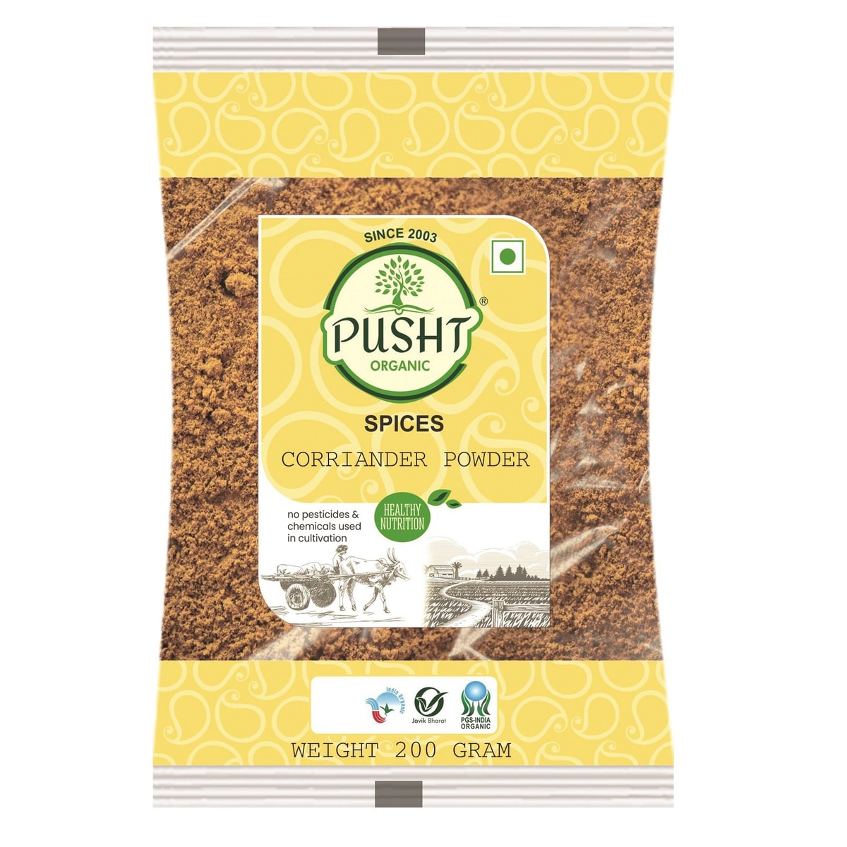 Pusht Organic Corriander Powder 200Gm