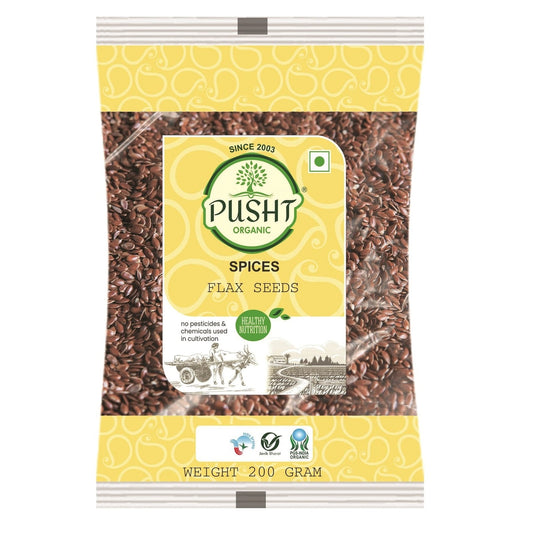 Pusht Organic Flax Seeds 200 Gm