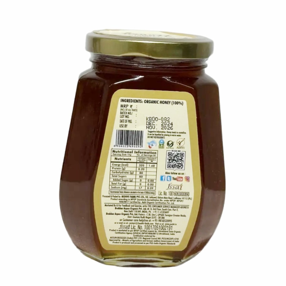 Pusht Organic Forest Honey 500G