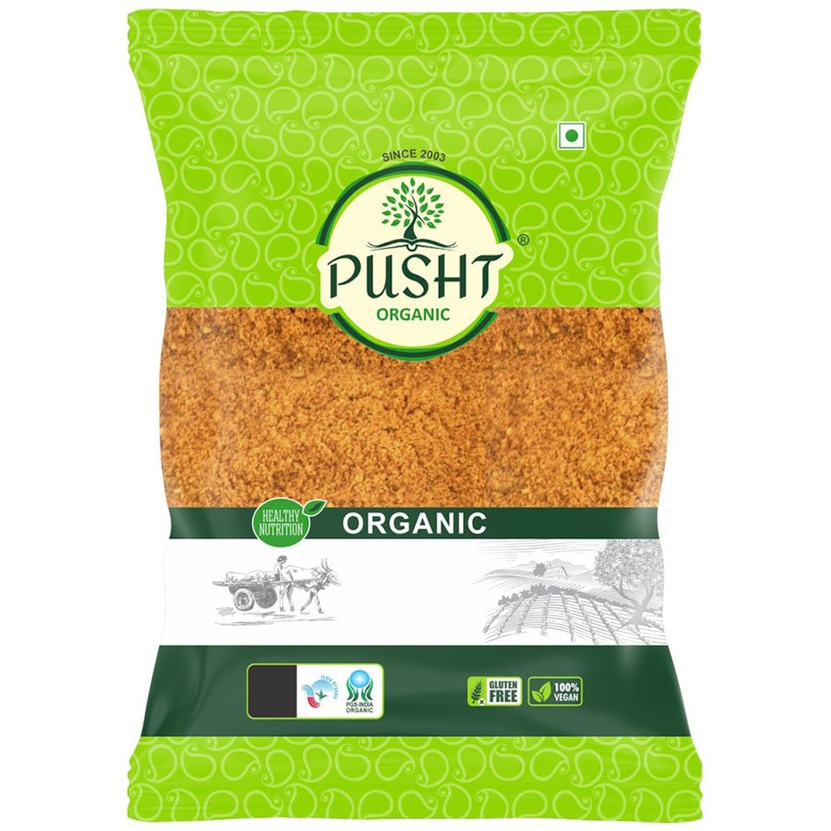 Pusht Organic Jaggery Powder | Gur | 500G