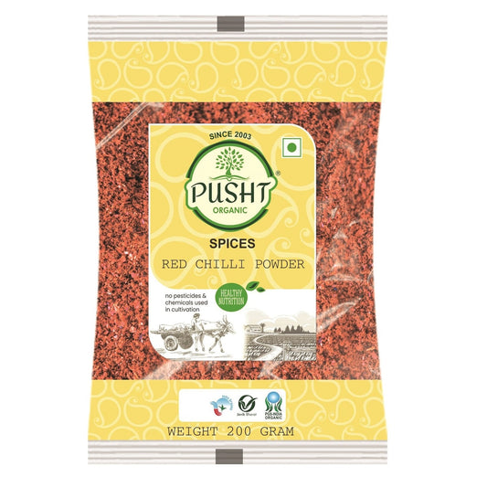 Pusht Organic Red Chilli Powder 200gm