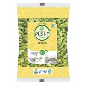Organic Green Cardamom (Hari Elaichi)